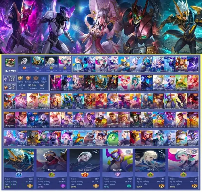 Shop Acc Liên Quân