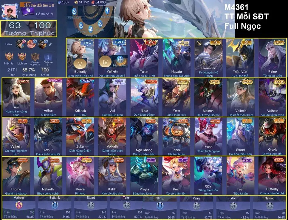 Acc Liên Quân Dành Cho Game Thủ