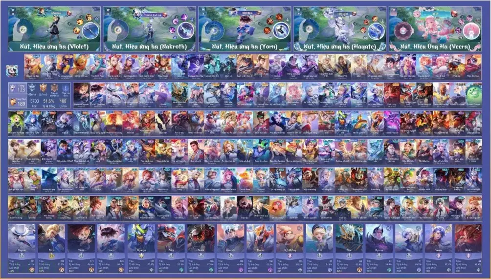 Acc Liên Quân Full Tướng