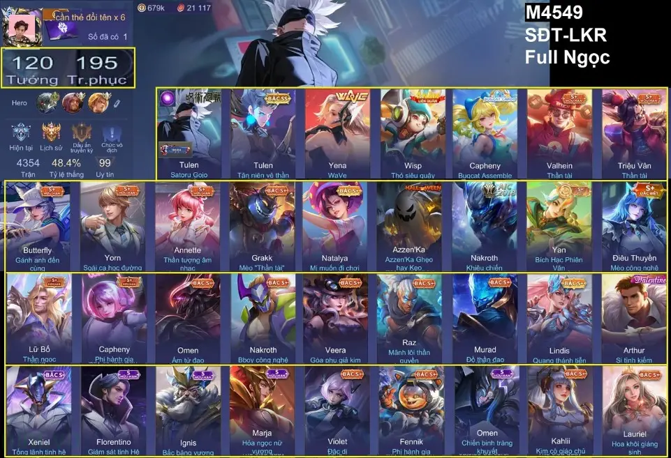 Acc Miễn Phí Liên Quân