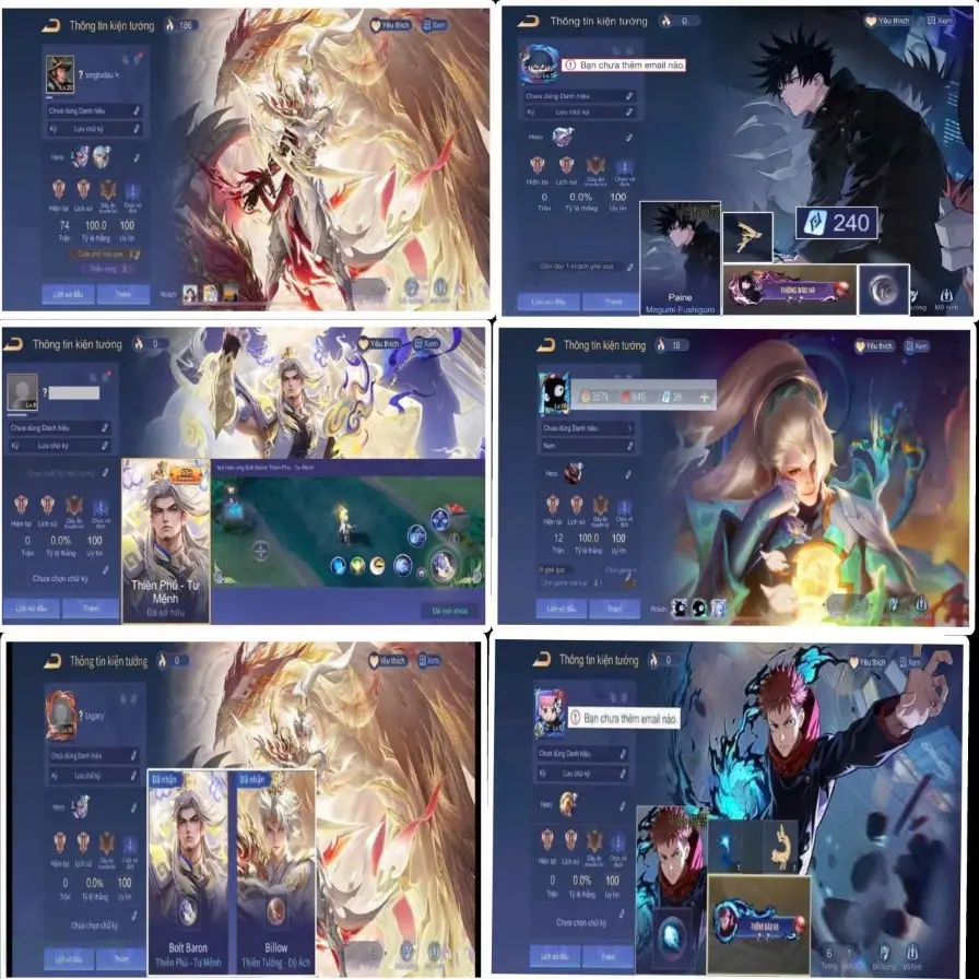 Các Free Acc Liên Quân Cùi