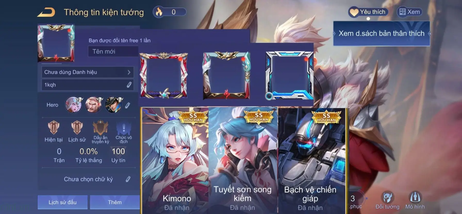 Random Acc Liên Quân Free
