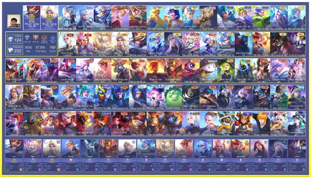 Tặng Acc Liên Quân Garena Vip