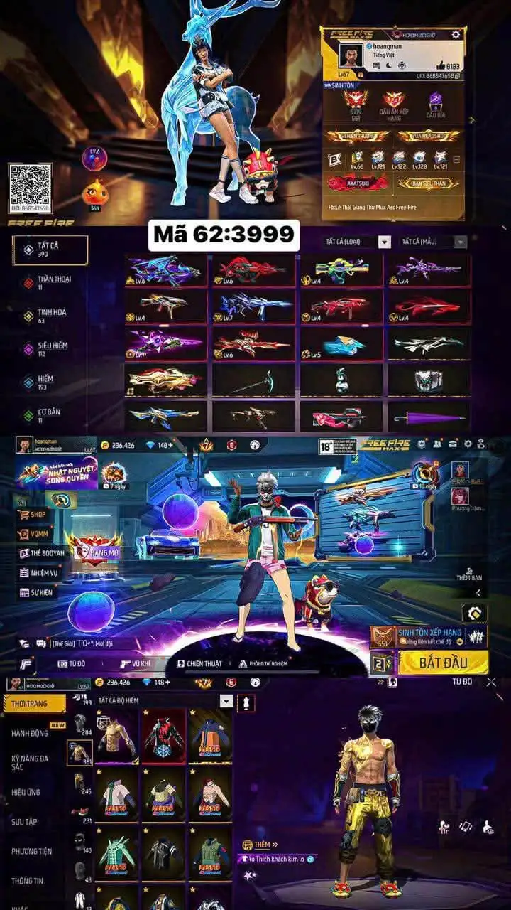 Phân Bổ Acc FF Free 50k Mới